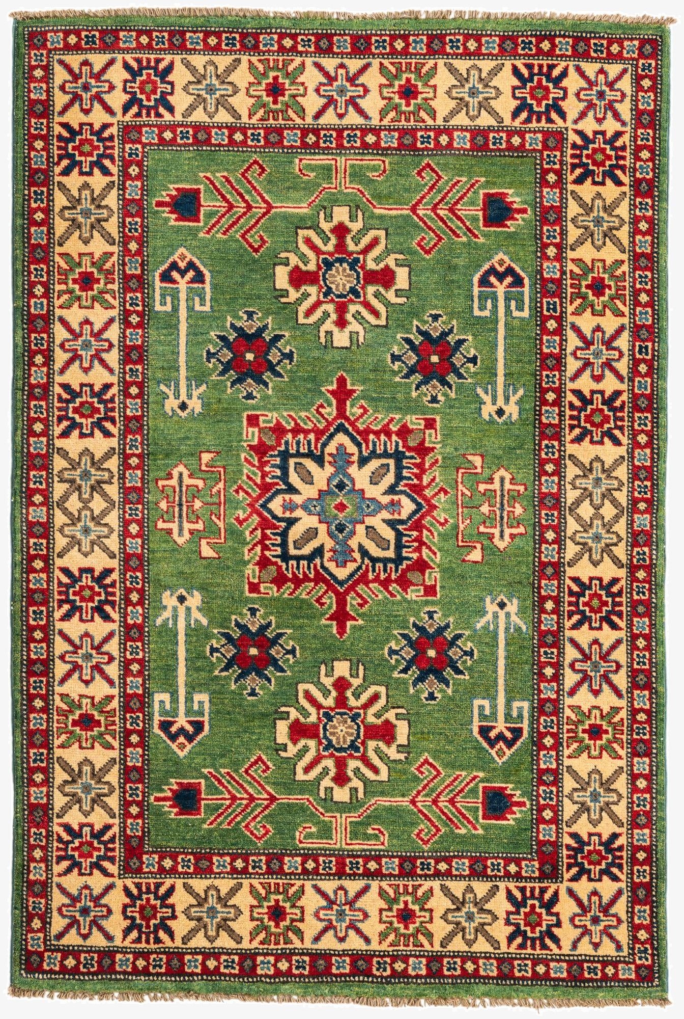 3' 4 x 5'  Hand Knotted Kazak Rug