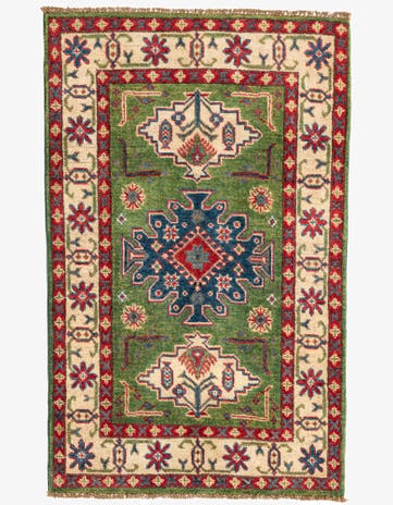 2' 8 x 4' 3 Hand Knotted Kazak Rug