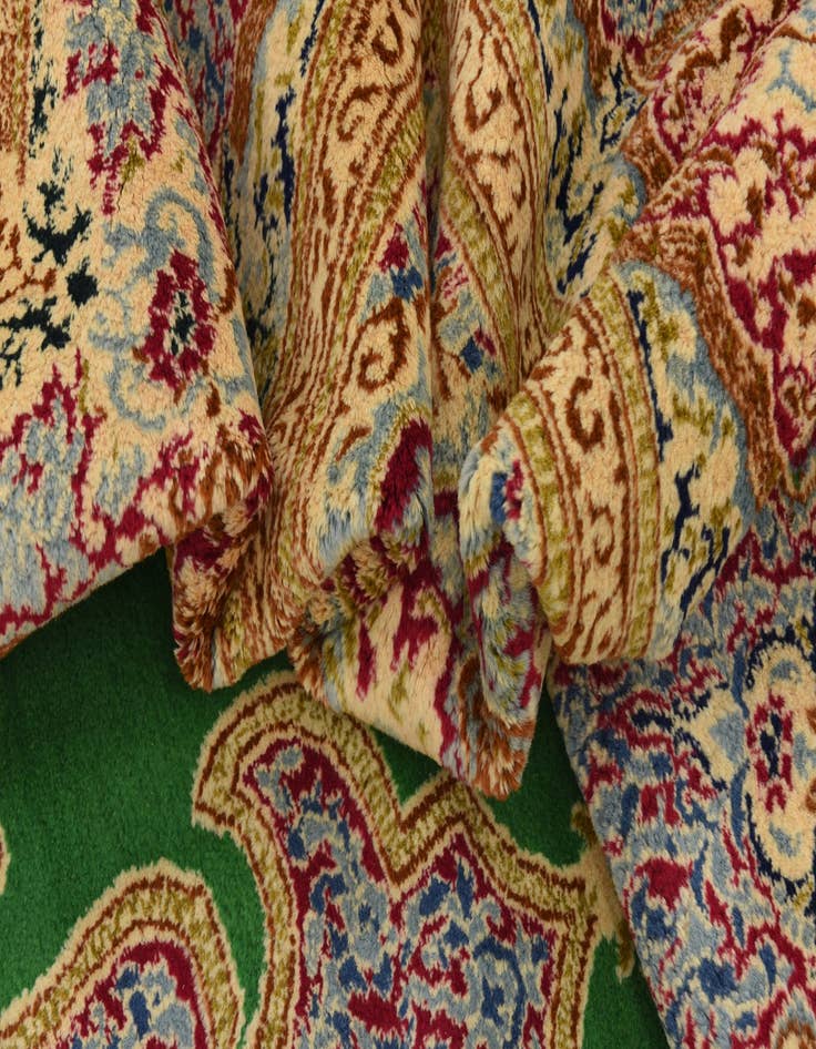 Detail image of 9' 3 x 12' 3  Hand Knotted Kerman Persian Wool Rug