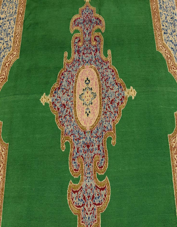 Detail image of 9' 3 x 12' 3  Hand Knotted Kerman Persian Wool Rug