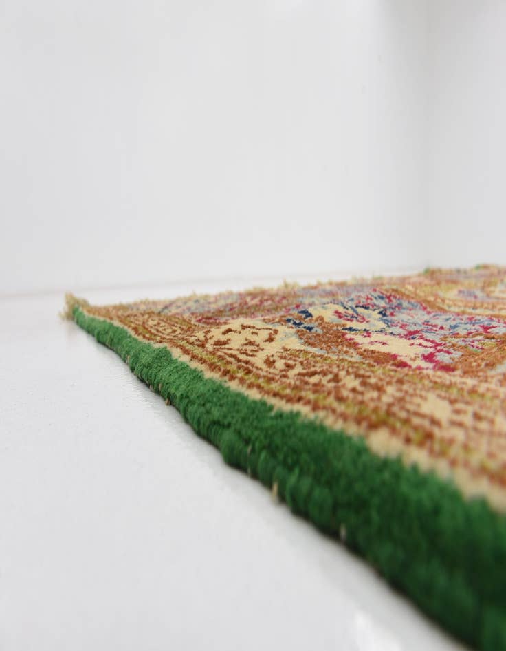 Detail image of 9' 3 x 12' 3  Hand Knotted Kerman Persian Wool Rug