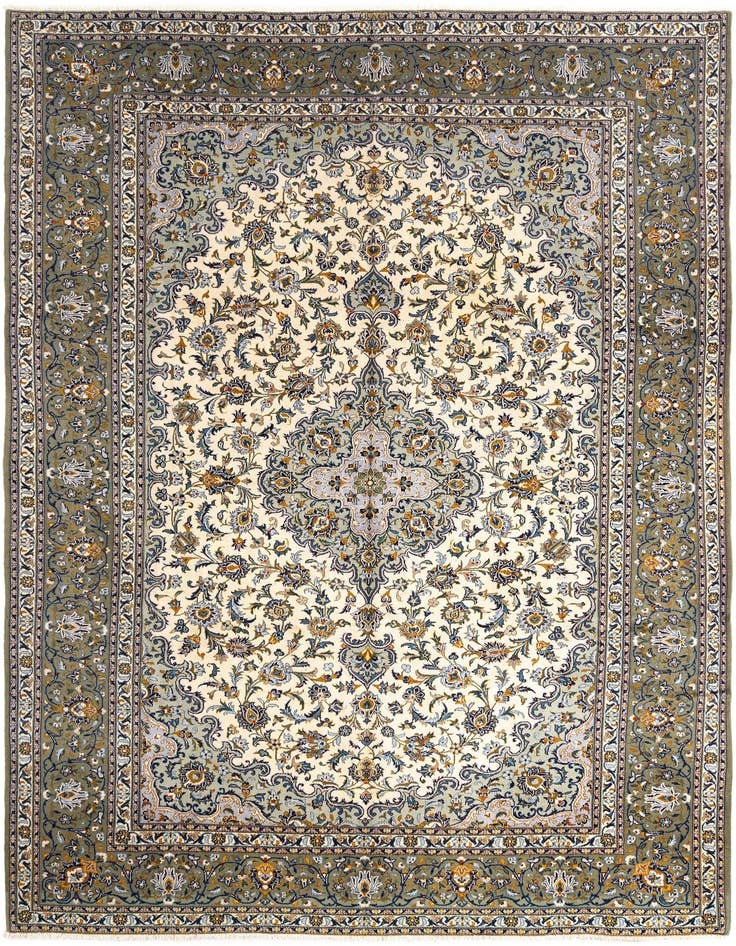 Detail image of 9' 8 x 12' 10 Kerman Wool Rug