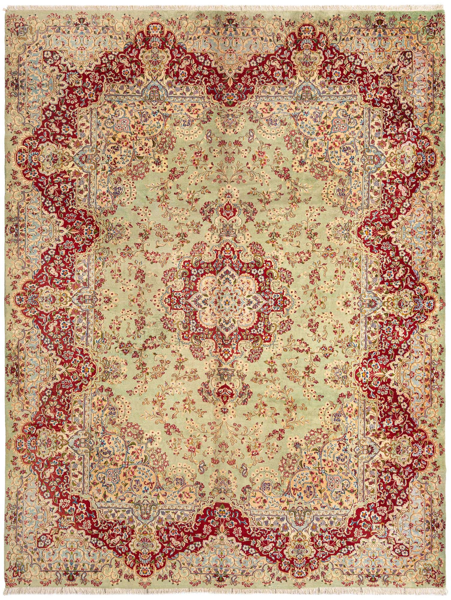 9' 7 x 12' 4 Kerman Wool Rug