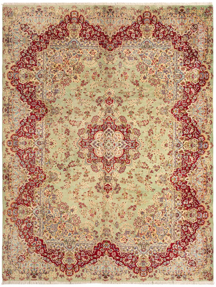 Detail image of 9' 7 x 12' 4 Kerman Wool Rug
