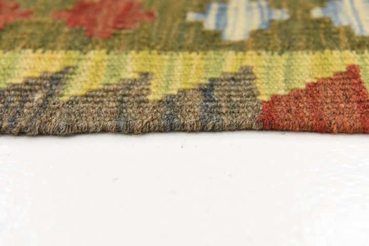 3' 3 x 5' Hand Woven Kilim Maymana Wool Rug