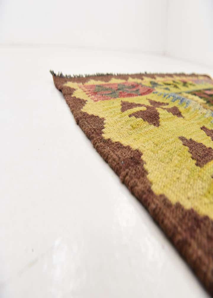 3' 6 x 5' 5 Hand Woven Kilim Maymana Wool Rug