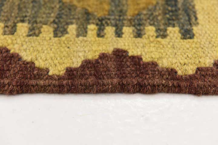 3' 6 x 5' 5 Hand Woven Kilim Maymana Wool Rug