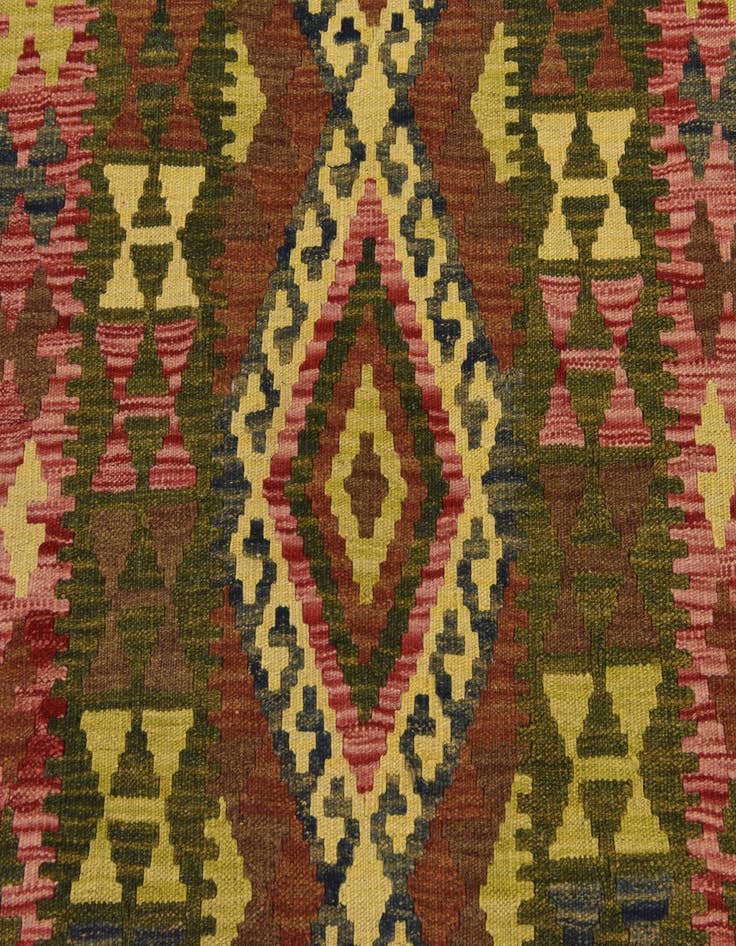 Detail image of 3' 7 x 6' 5  Hand Woven Kilim Maymana Wool Rug