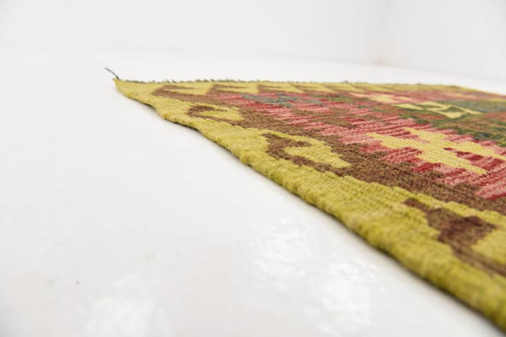 Detail image of 3' 7 x 6' 5 Hand Woven Kilim Maymana Wool Rug