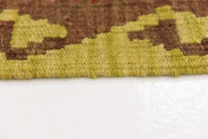 3' 7 x 6' 5 Hand Woven Kilim Maymana Wool Rug