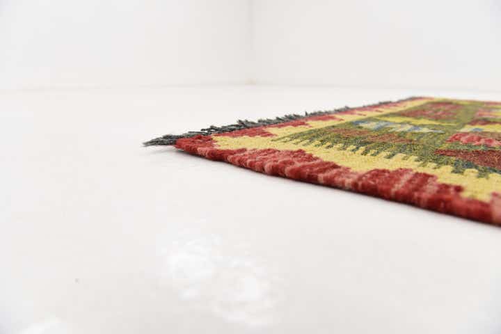 3' 3 x 4' Hand Woven Kilim Maymana Wool Rug