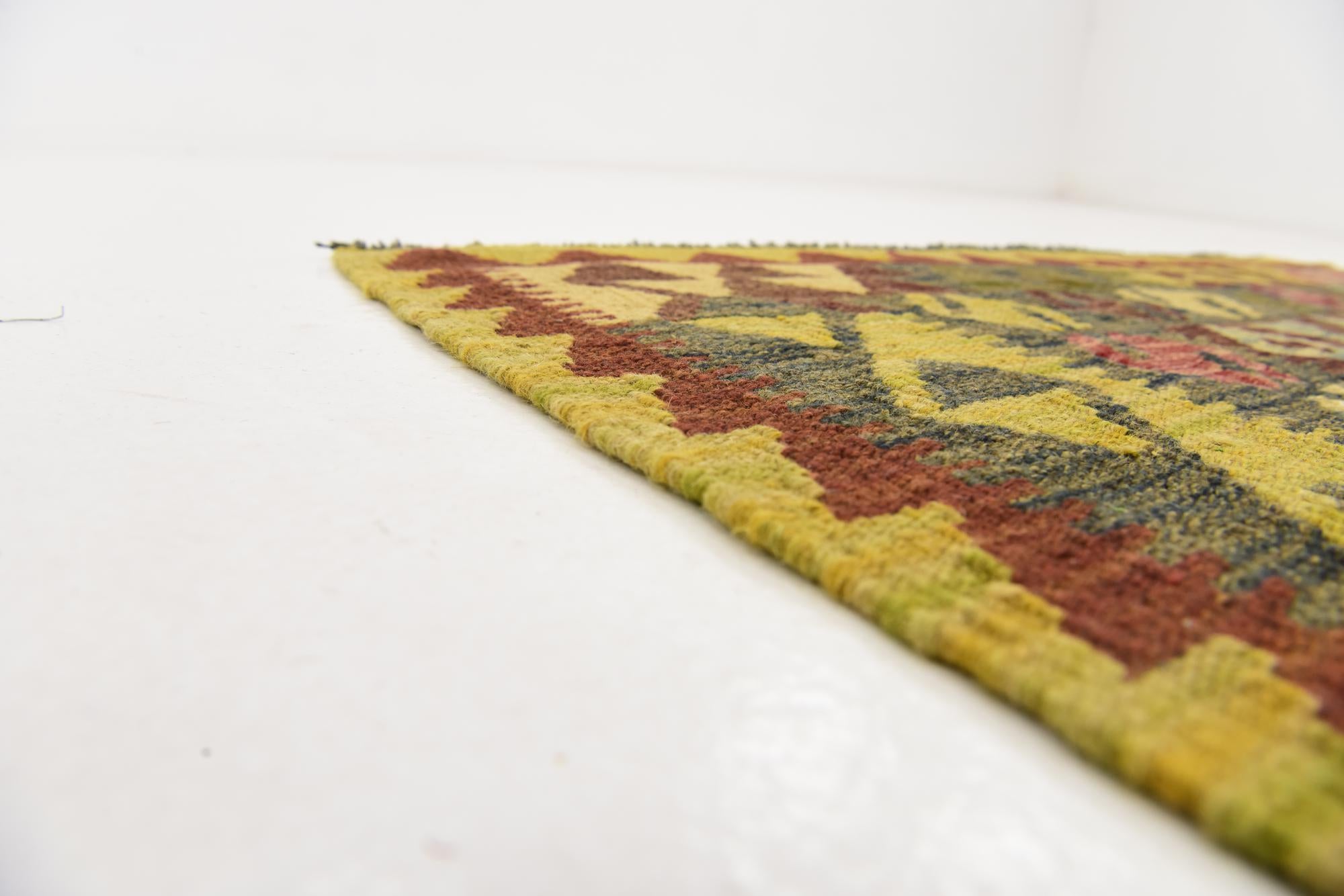 3' 7 x 5' 5 Hand Woven Kilim Maymana Wool Rug