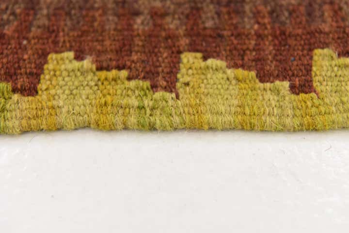 110cm x 165cm Handgeweven Kilim Maymana Wol Vloerkleed