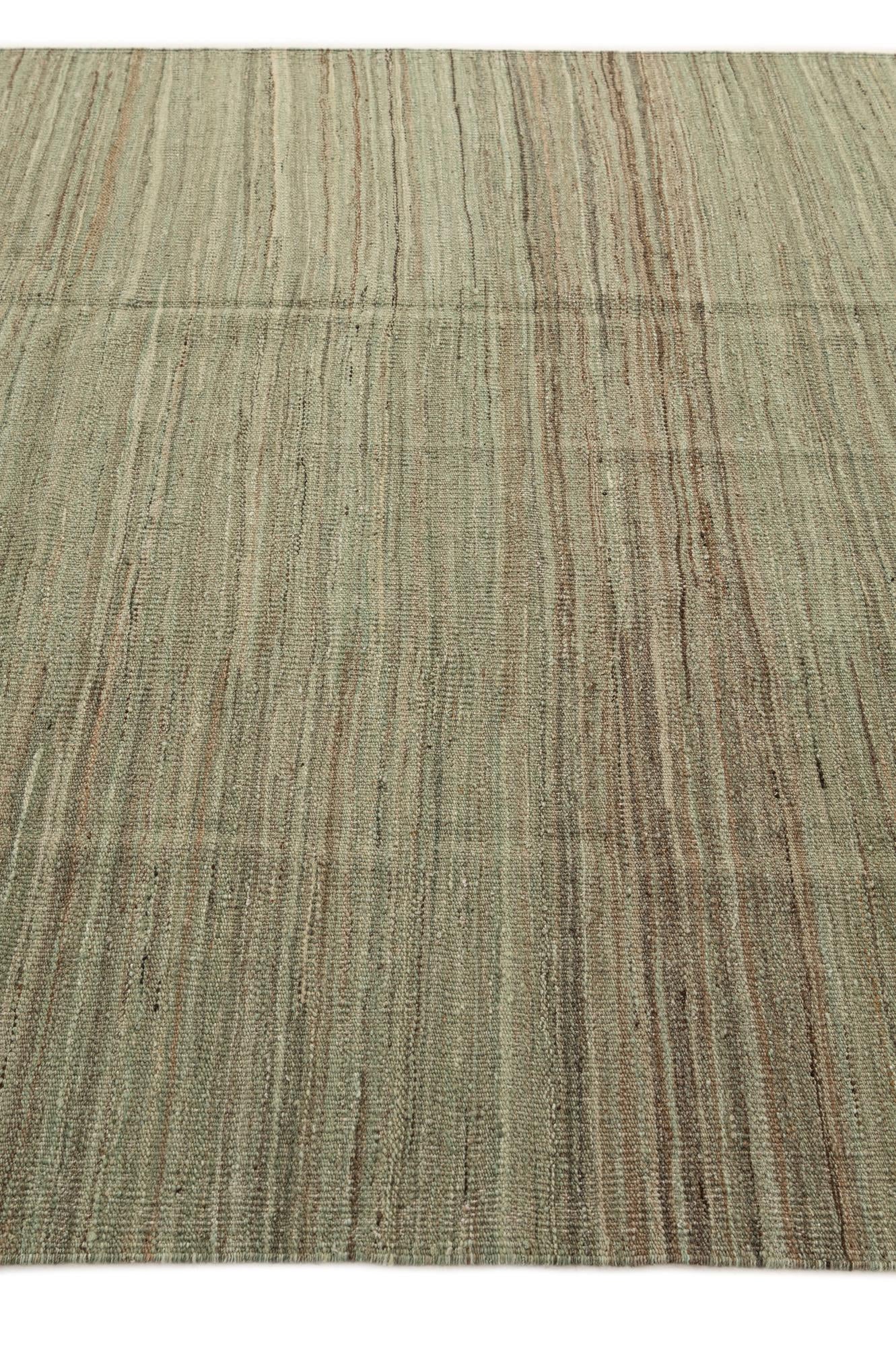 5' 10 x 7' 11 Hand Woven Kilim Modern Wool Rug