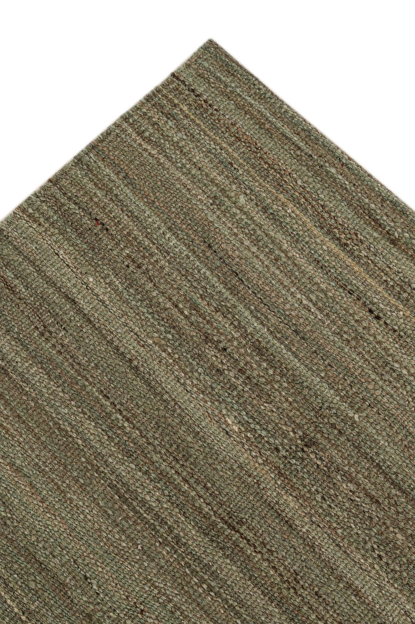5' 9 x 7' 9 Hand Woven Kilim Modern Wool Rug