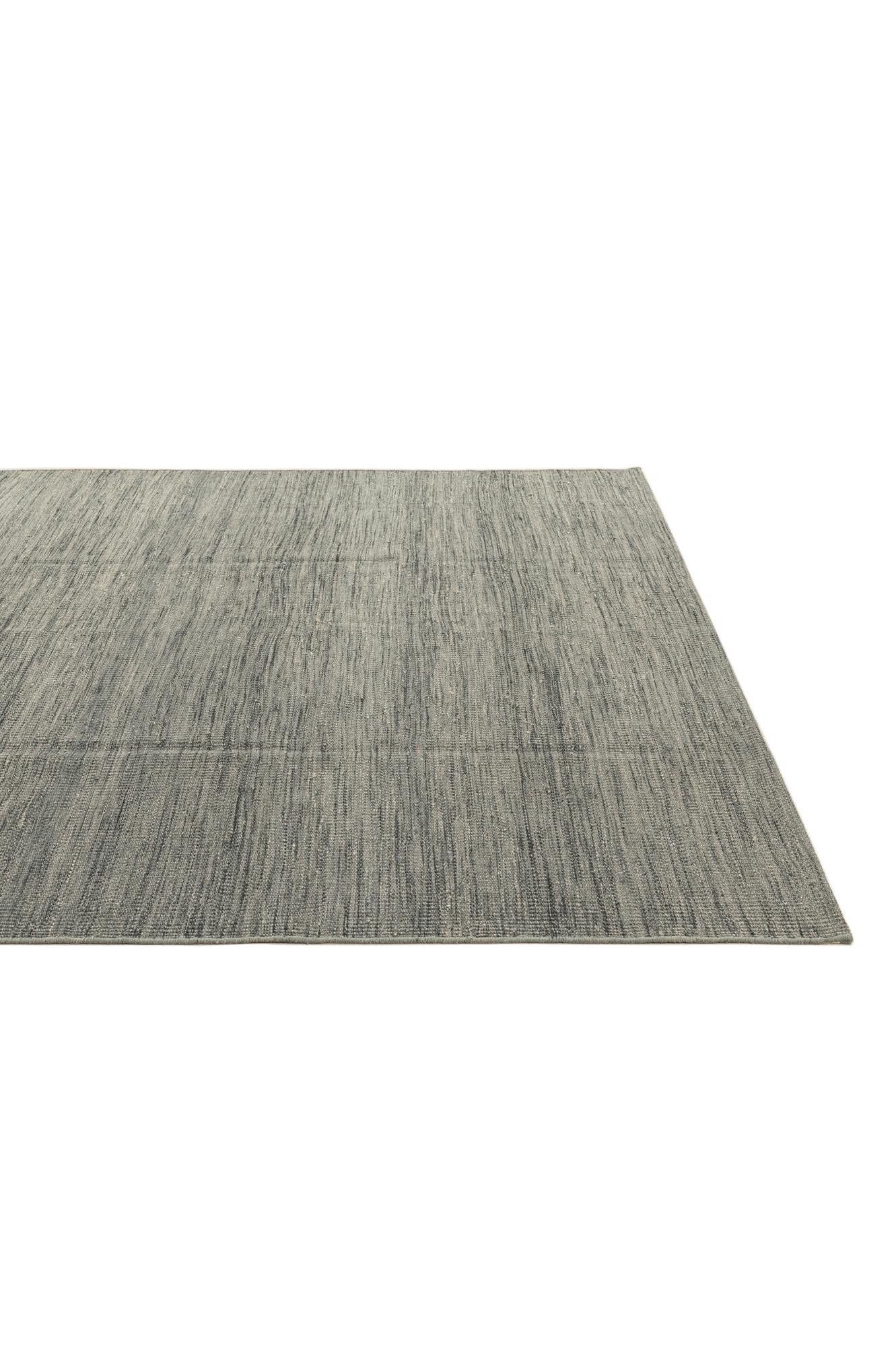6' 3 x 9' 5 Hand Woven Kilim Modern Wool Rug