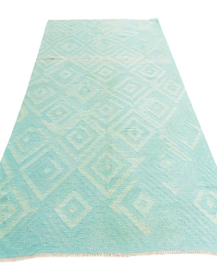 Detail image of 5' 10 x 7' 10  Hand Woven Kilim Modern Wool Rug