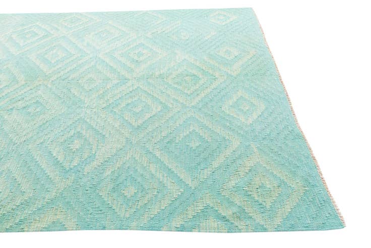 Detail image of 5' 10 x 7' 10 Hand Woven Kilim Modern Wool Rug