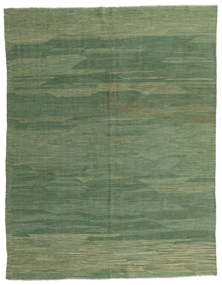 Detail image of 6' 2 x 9' 6 Hand Woven Kilim Modern Wool Rug