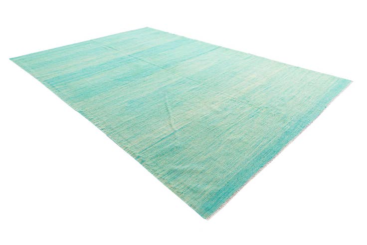 Detail image of 6' 7 x 10' 2 Hand Woven Kilim Modern Wool Rug