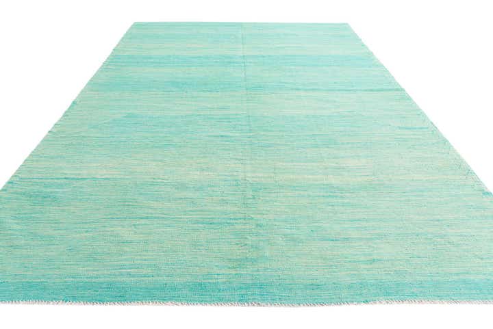 6' 7 x 10' 2 Hand Woven Kilim Modern Wool Rug
