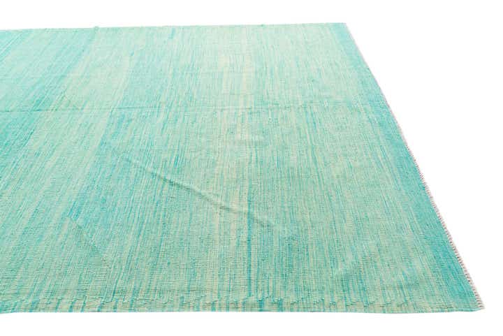 6' 7 x 10' 2 Hand Woven Kilim Modern Wool Rug