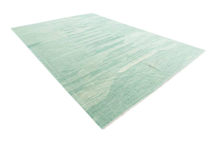 Detail image of 6' 6 x 9' 7 Hand Woven Kilim Modern Wool Rug