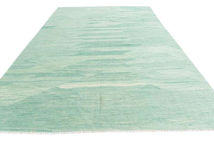 6' 6 x 9' 7 Hand Woven Kilim Modern Wool Rug