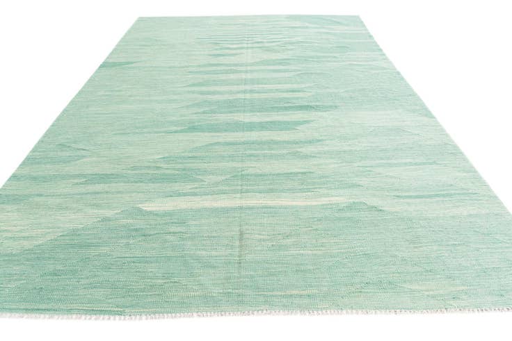 Detail image of 6' 6 x 9' 7 Hand Woven Kilim Modern Wool Rug