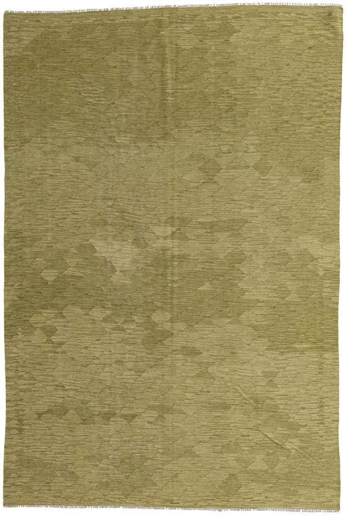6' 7 x 9' 8 Hand Woven Kilim Modern Wool Rug