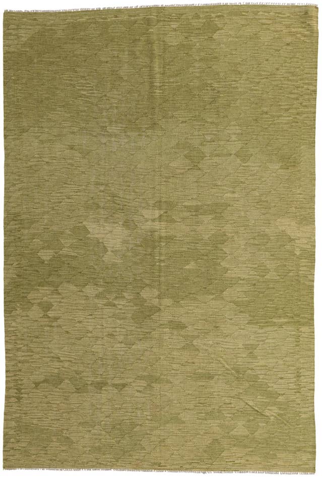 Detail image of 6' 7 x 9' 8 Hand Woven Kilim Modern Wool Rug
