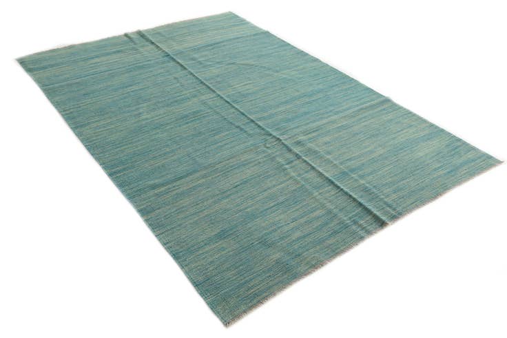 Detail image of 5' 7 x 8' Hand Woven Kilim Modern Wool Rug