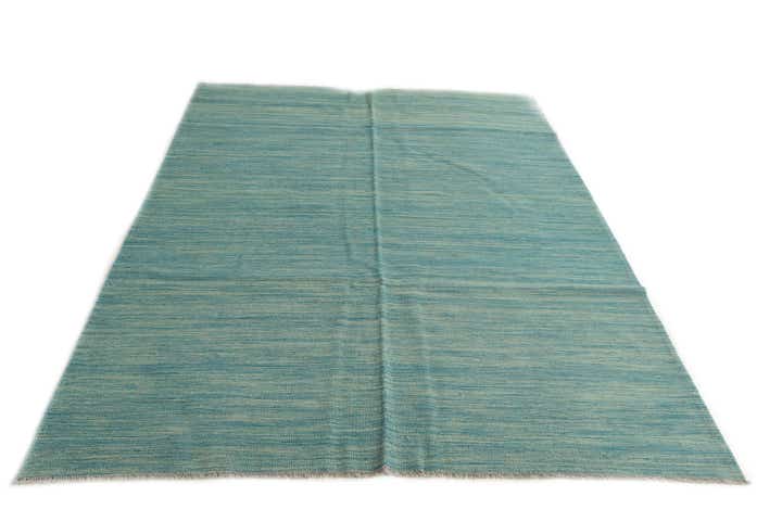 5' 7 x 8' Hand Woven Kilim Modern Wool Rug