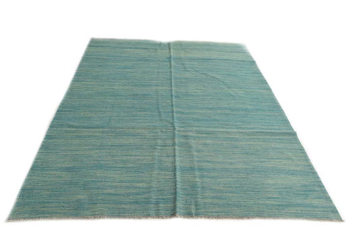 Detail image of 5' 7 x 8' Hand Woven Kilim Modern Wool Rug