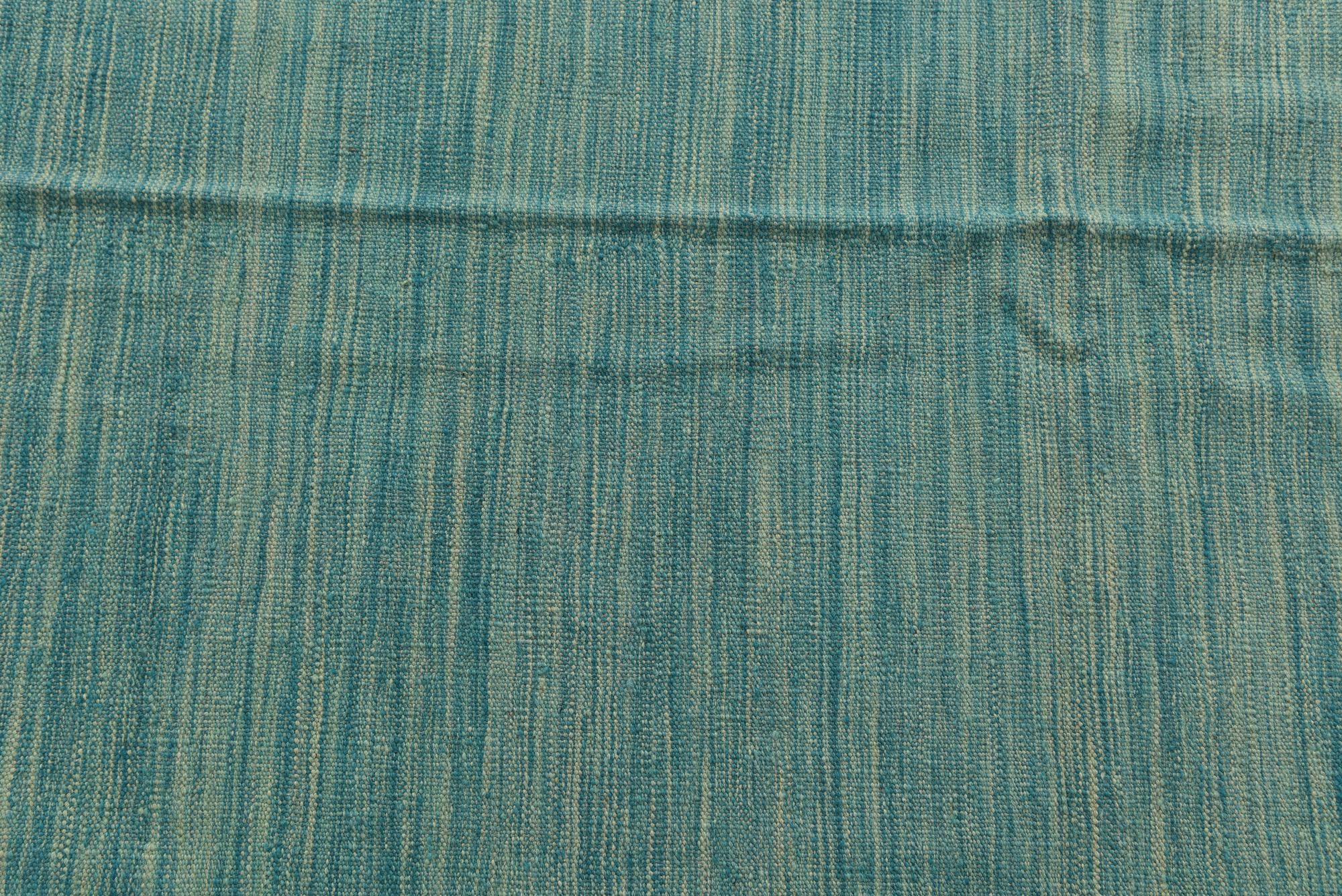 5' 7 x 8' Hand Woven Kilim Modern Wool Rug