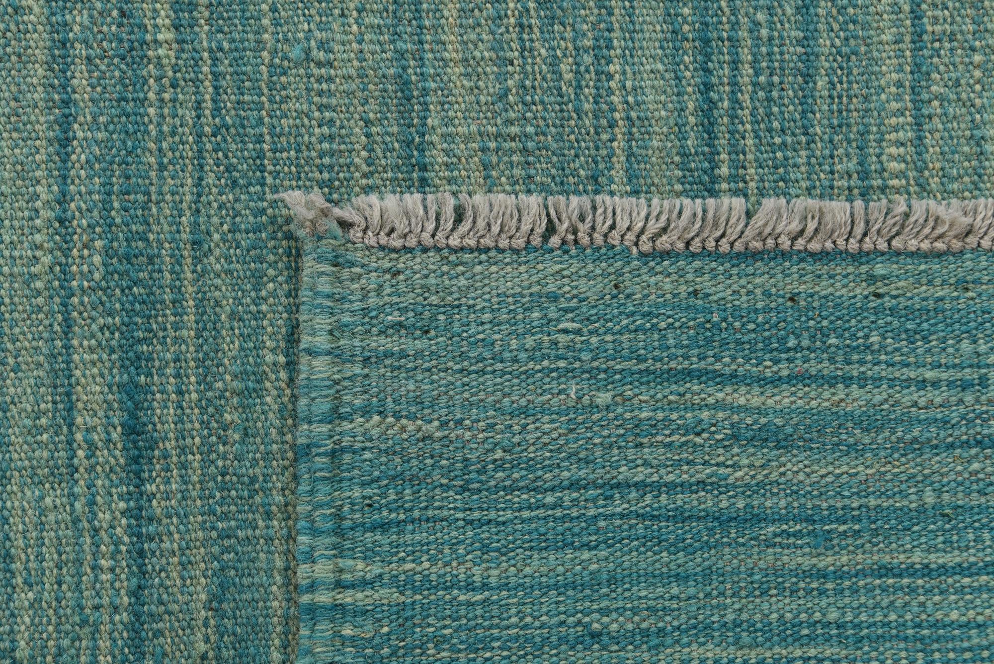 5' 7 x 8' Hand Woven Kilim Modern Wool Rug