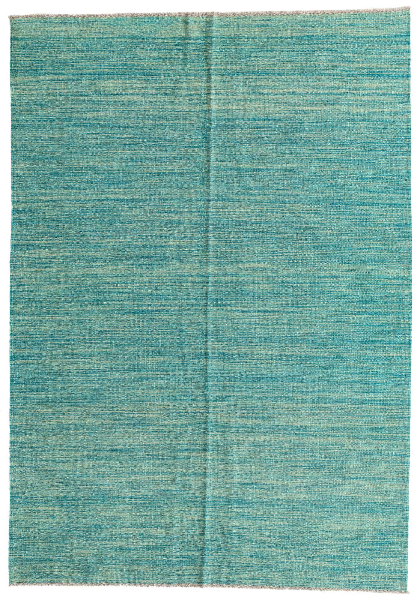 5' 7 x 8' Hand Woven Kilim Modern Wool Rug