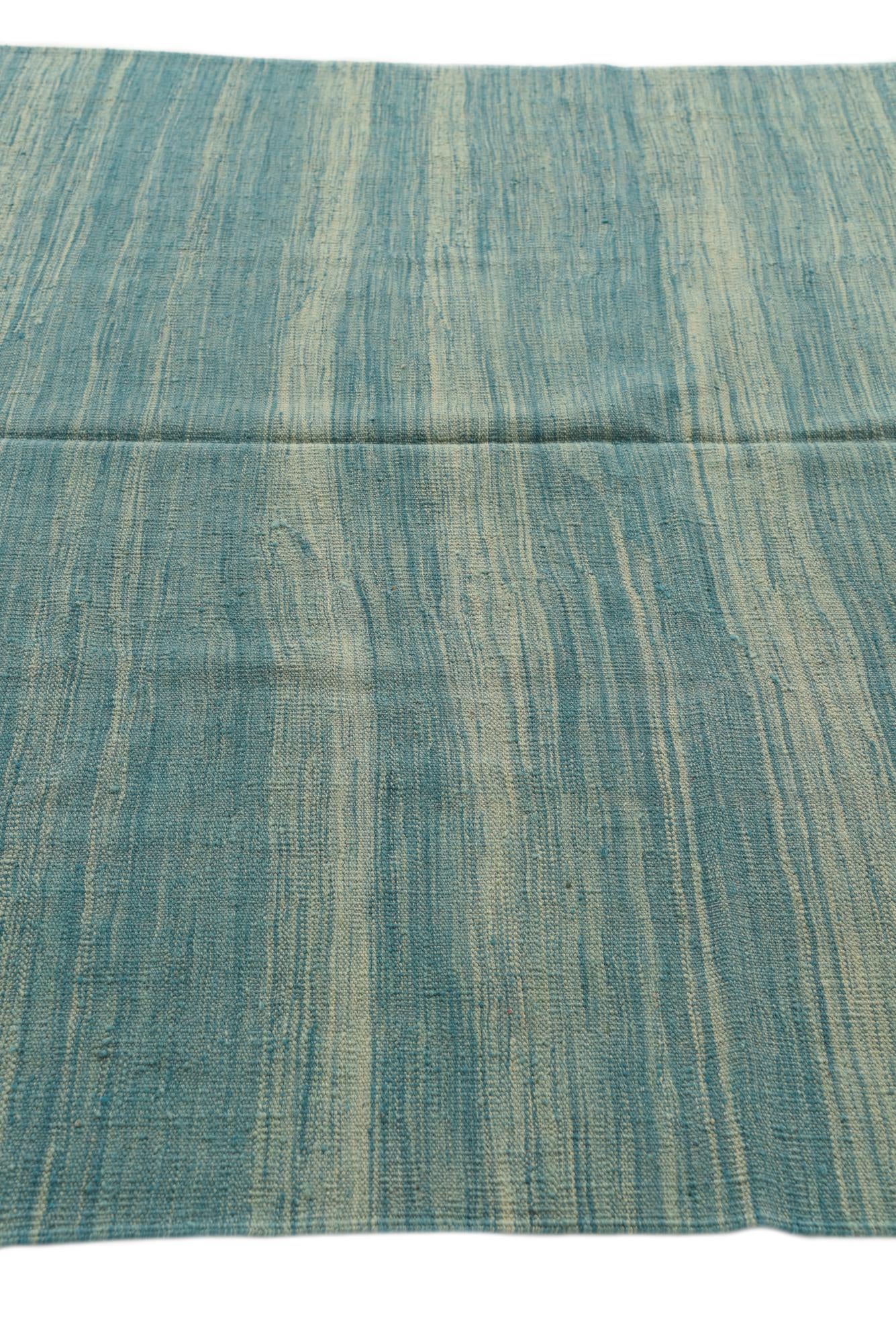 5' 8 x 8' Hand Woven Kilim Modern Wool Rug