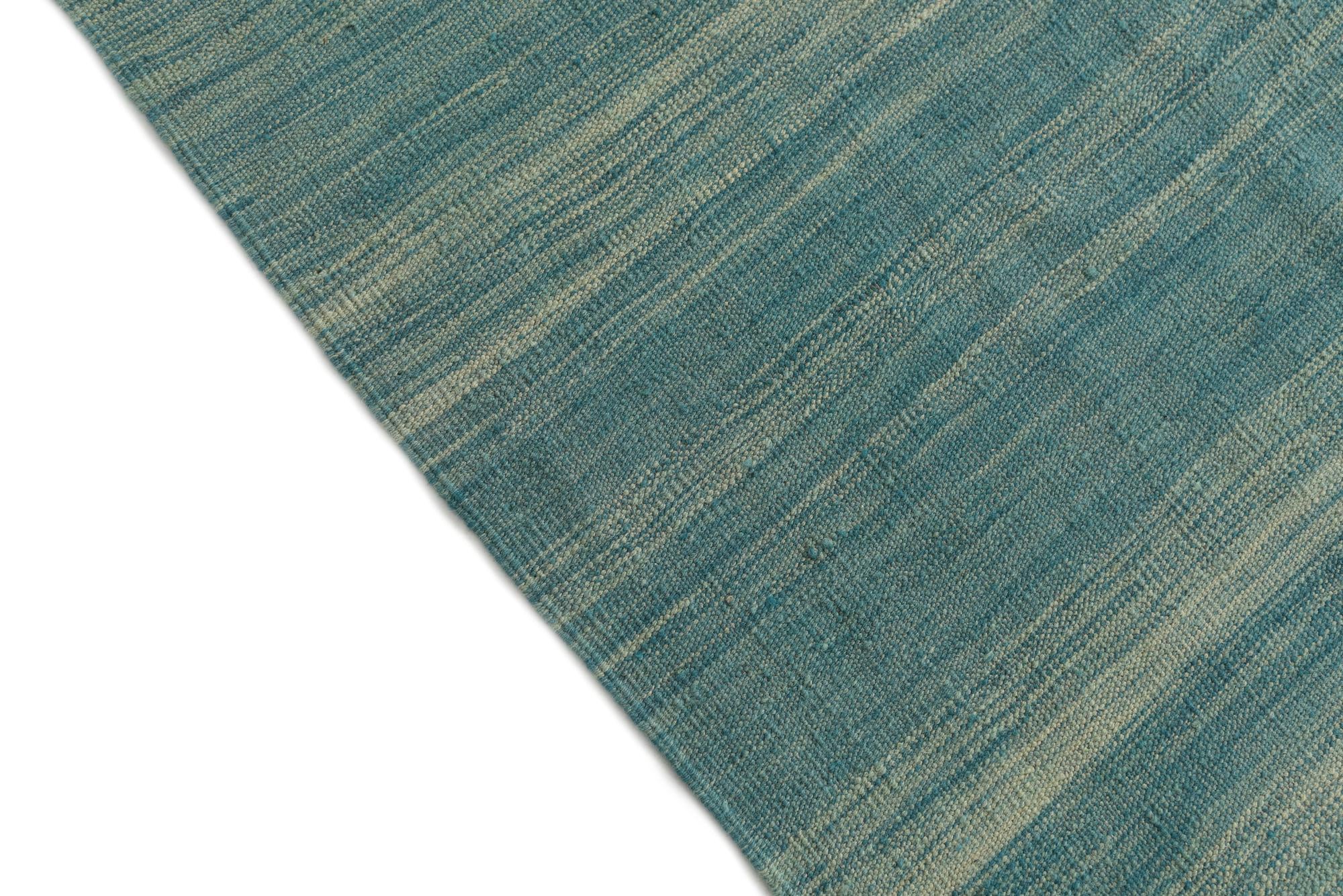 5' 8 x 8' Hand Woven Kilim Modern Wool Rug