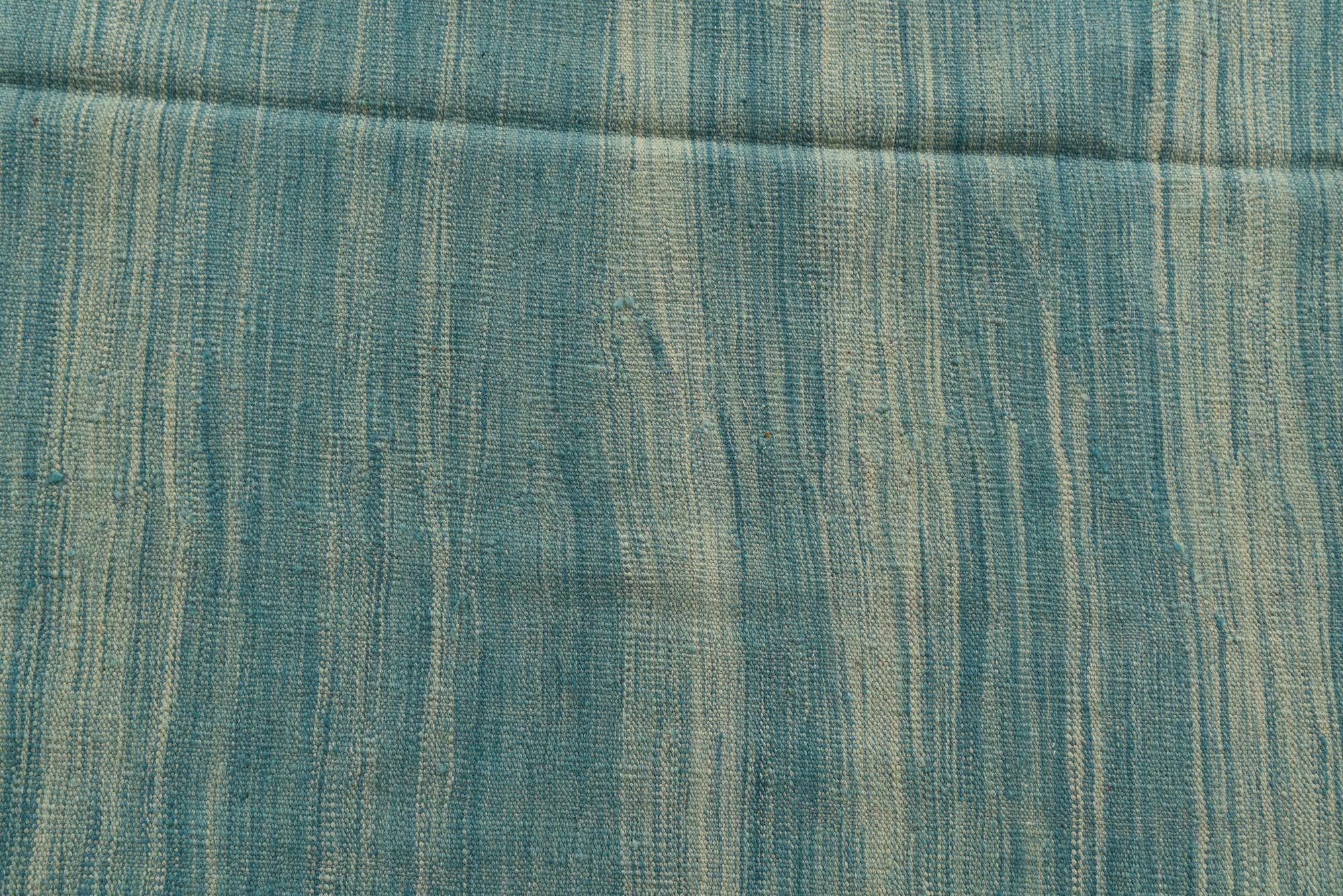 5' 8 x 8' Hand Woven Kilim Modern Wool Rug