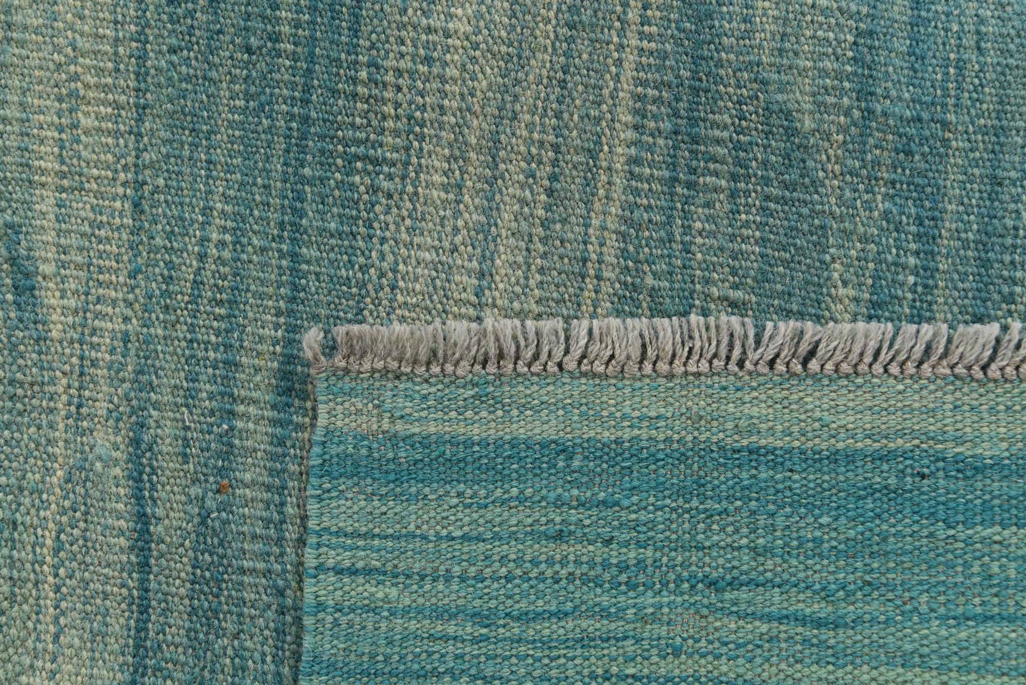 5' 8 x 8' Hand Woven Kilim Modern Wool Rug