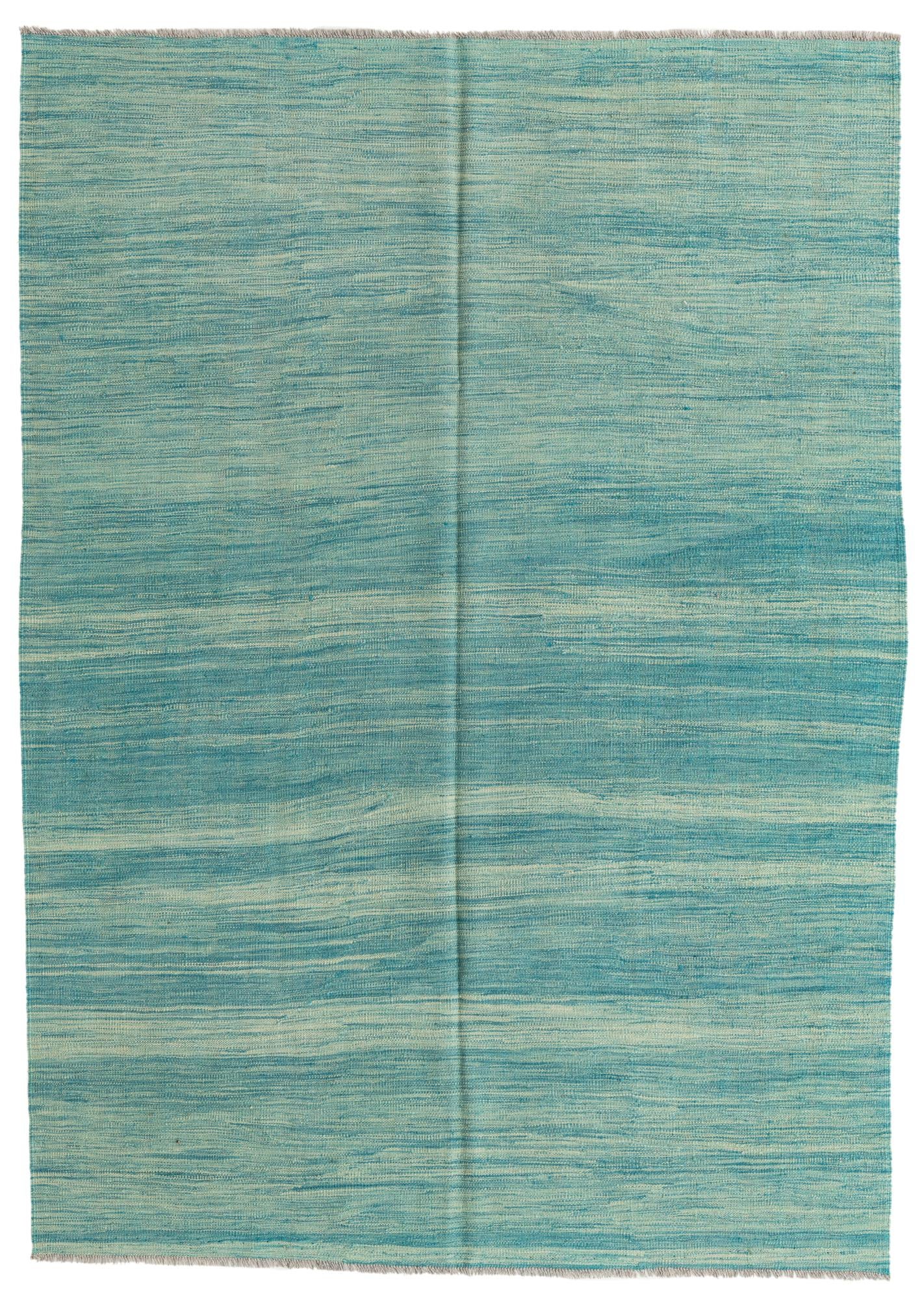 5' 8 x 8' Hand Woven Kilim Modern Wool Rug