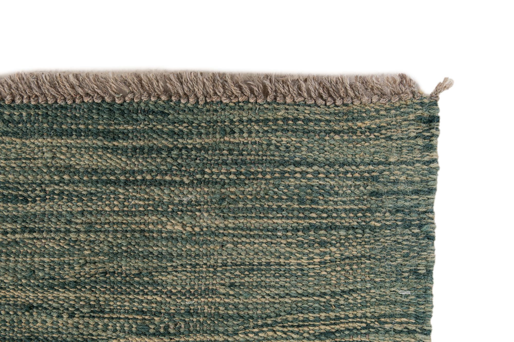 4' 9 x 6' 6 Hand Woven Kilim Modern Wool Rug