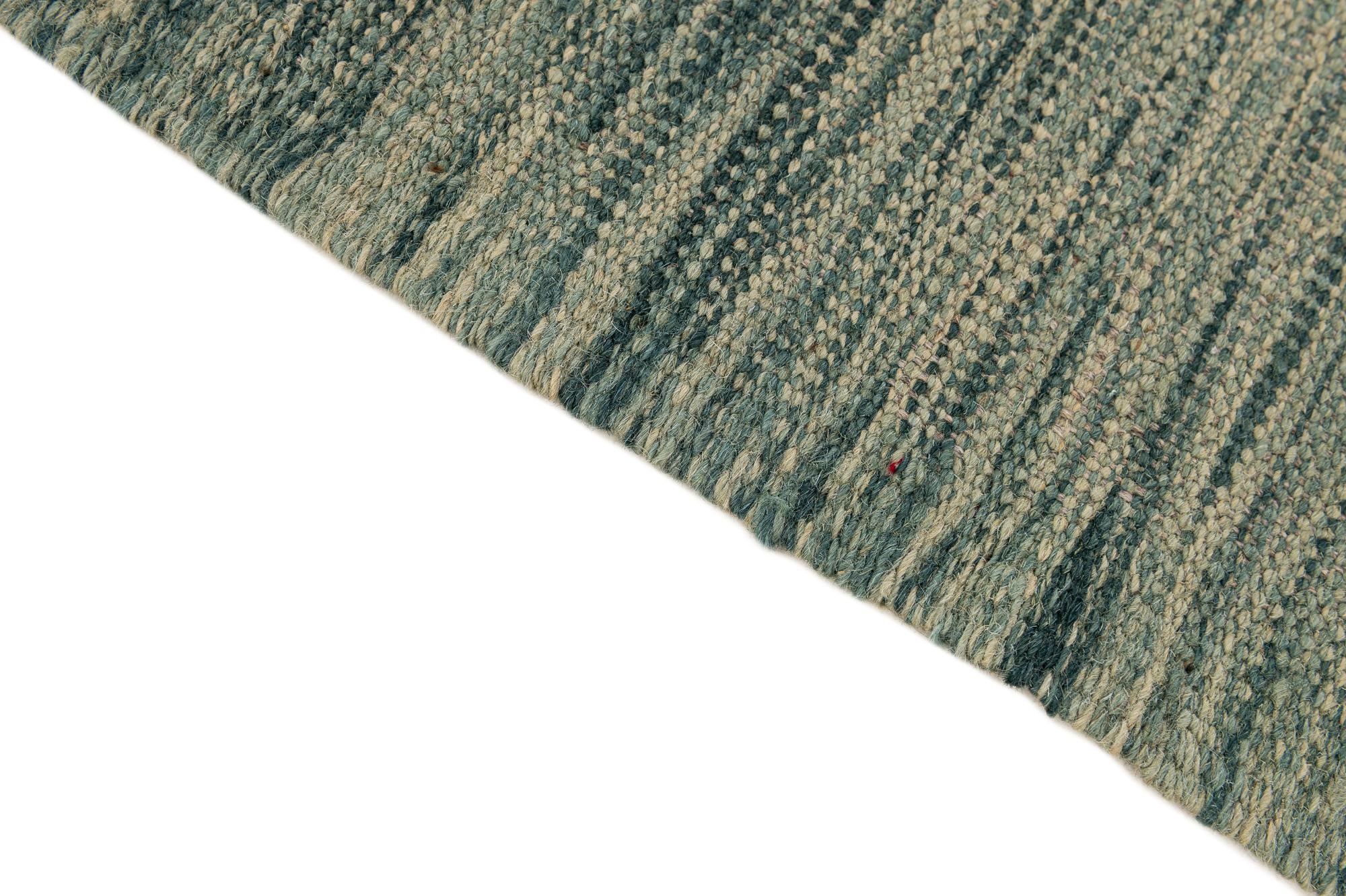 4' 9 x 6' 6 Hand Woven Kilim Modern Wool Rug