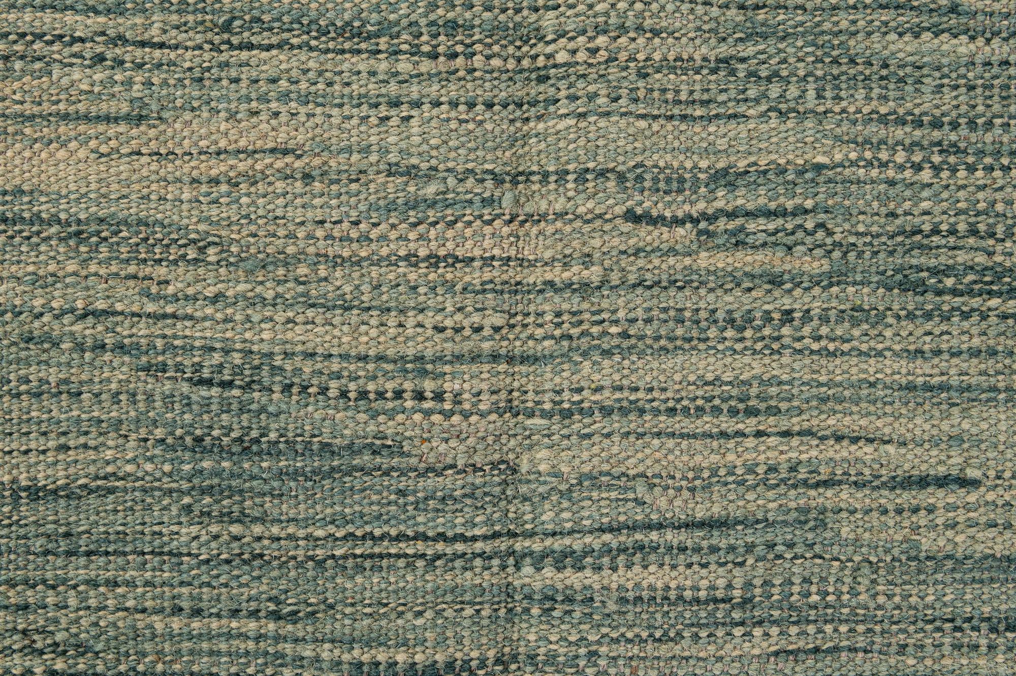 4' 9 x 6' 6 Hand Woven Kilim Modern Wool Rug