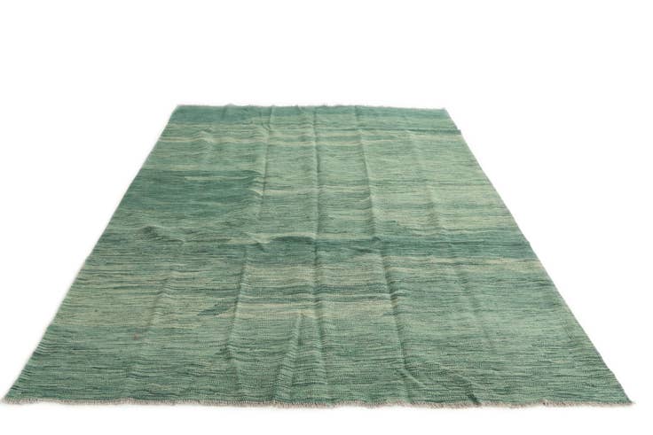 Detail image of 5' 8 x 7' 9 Hand Woven Kilim Modern Wool Rug