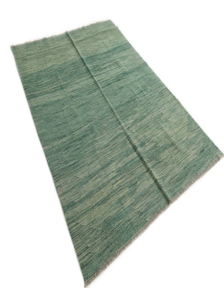 Detail image of 5' x 6' 7  Hand Woven Kilim Modern Wool Rug