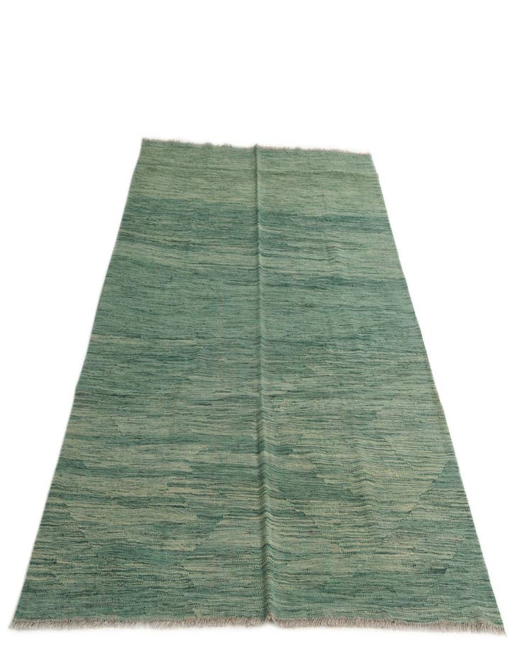 Detail image of 5' x 6' 7  Hand Woven Kilim Modern Wool Rug