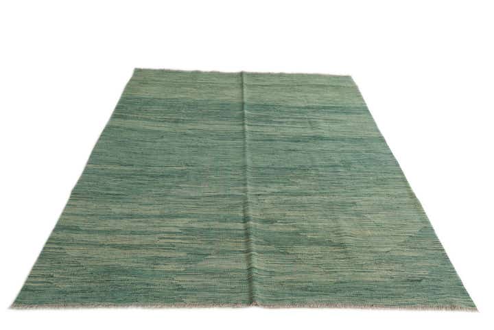 5' x 6' 7 Hand Woven Kilim Modern Wool Rug