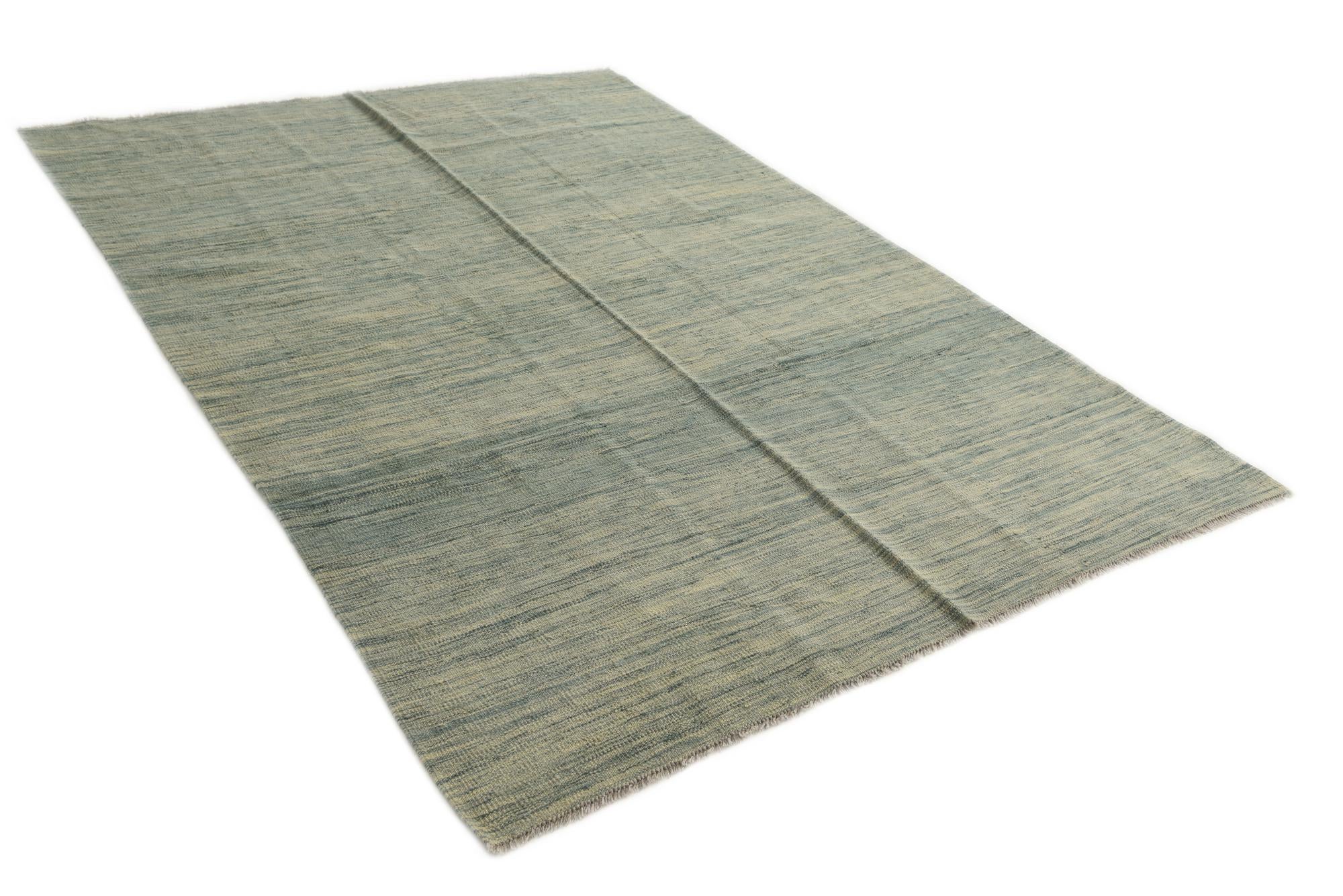 5' 6 x 7' 9 Hand Woven Kilim Modern Wool Rug